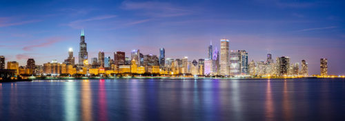 Chicago Skyline Blue Hour