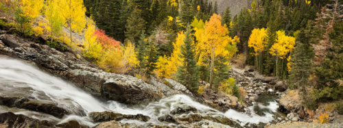 Fall Colors Colorado Waterfall