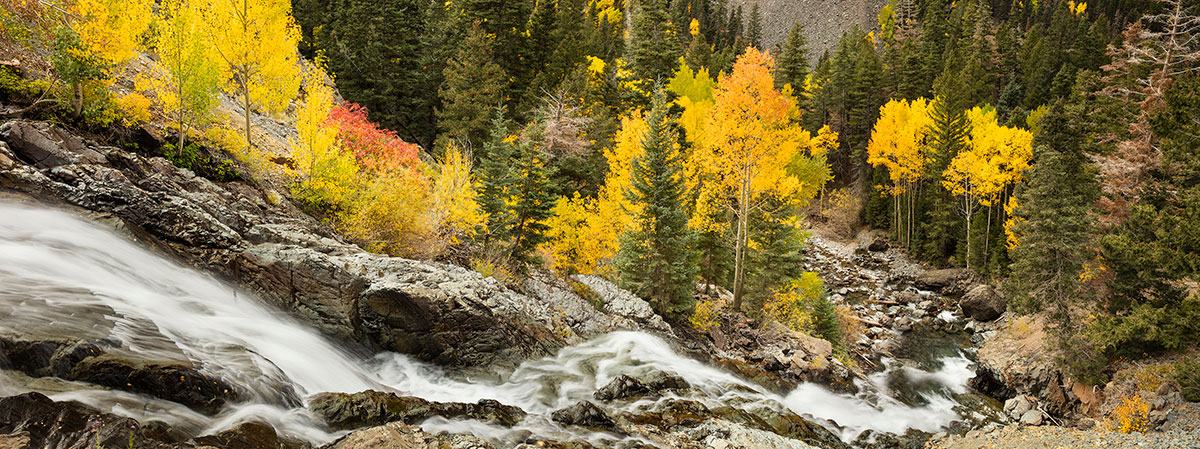 Fall Colors Colorado Waterfall