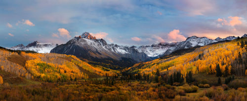 Mt Sneffels Sunset Colorado Fall Colors