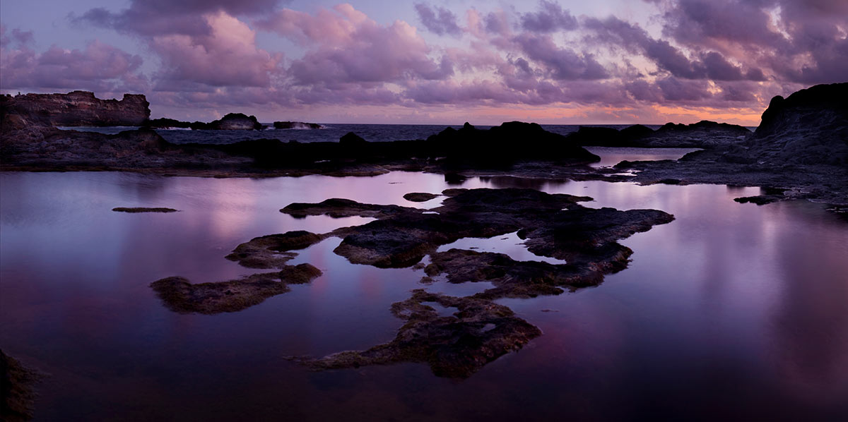 Maui Purple Sunrise Lava Tide Pools