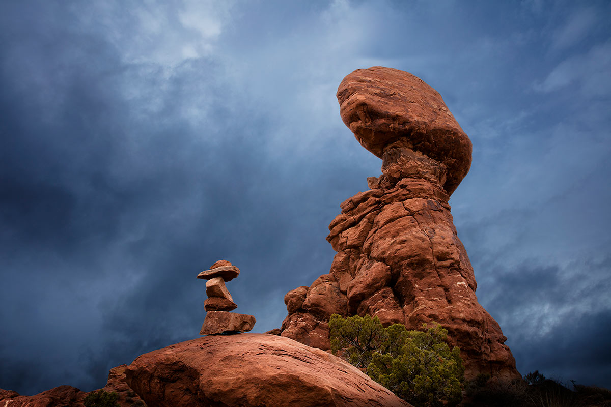 Balanced Rock Storm Arches National Park