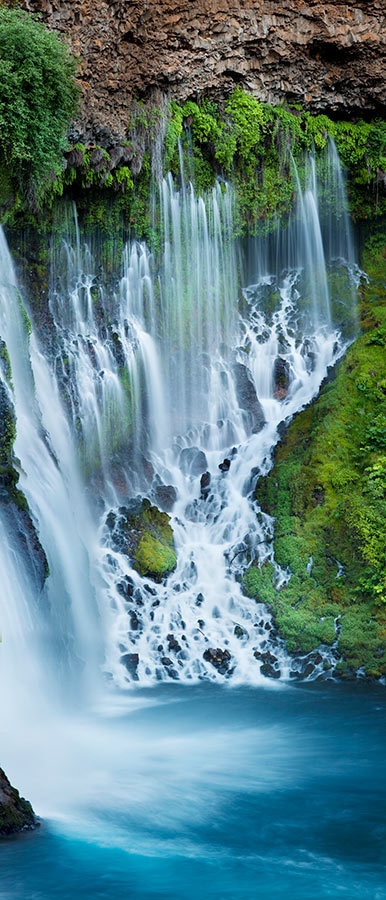 Burney Falls California Waterfall Gaias Veil Vertical