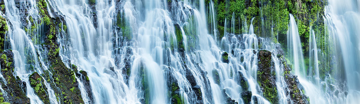 Burney Falls Panoramic Waterfall Details