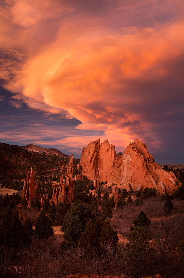 Garden of the Gods Epic Sunset North