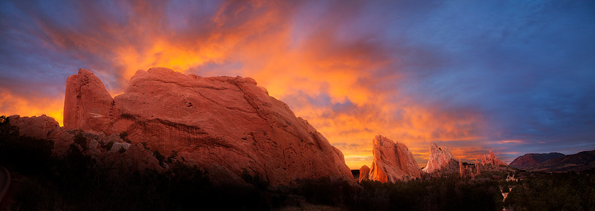 Garden of the Gods Panoramic Sunrise