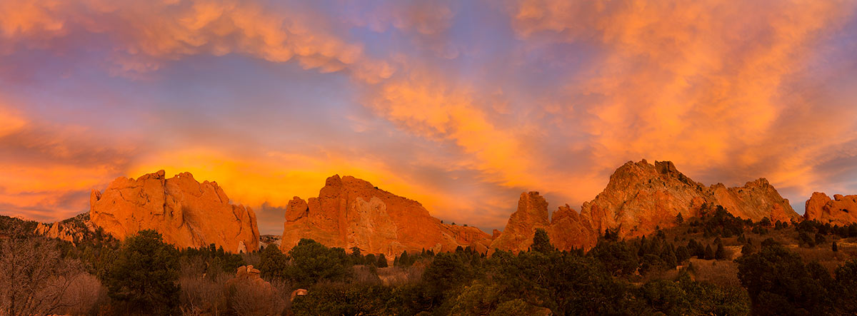 Garden of the Gods Sunset Crimson Jade