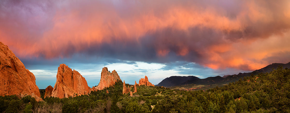 Garden of the Gods Sunset Thunderstorm