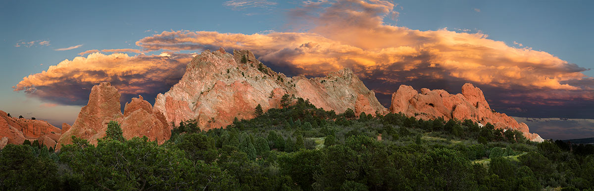 Garden of the Gods Sunset Summers End