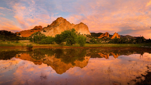 Garden of the Gods Reflecting Pool Sunrise