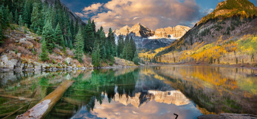 Maroon Bells Sunrise Reflections