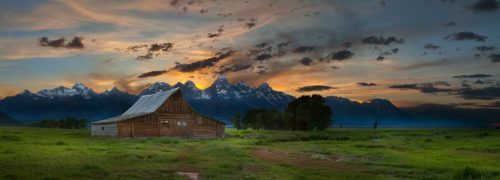 Moulton Barn Sunset Grand Teton