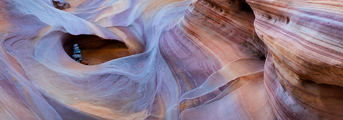 Pastel Canyon Purple Swirl Valley of Fire