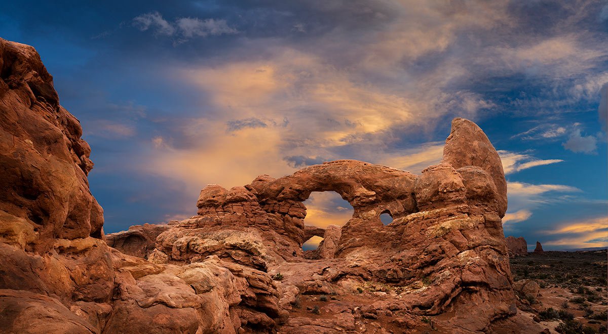 Turret Arch Sunset Arches National Park