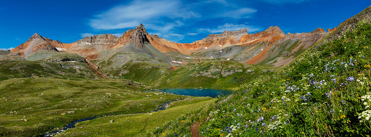 Red Mountains Ice Lake Colorado