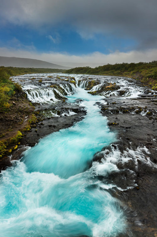 Bruarfoss Iceland Vertical