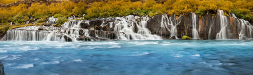 Hraunfossar Waterfalls Iceland