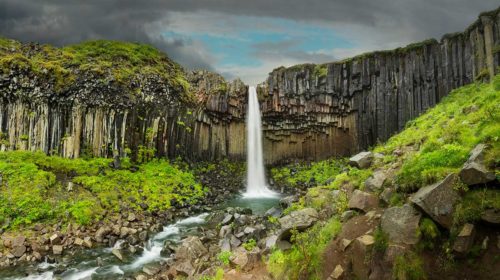 Svartifoss Iceland Waterfall