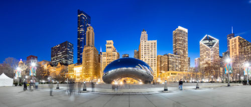 Chicago Cloud Gate Golden City