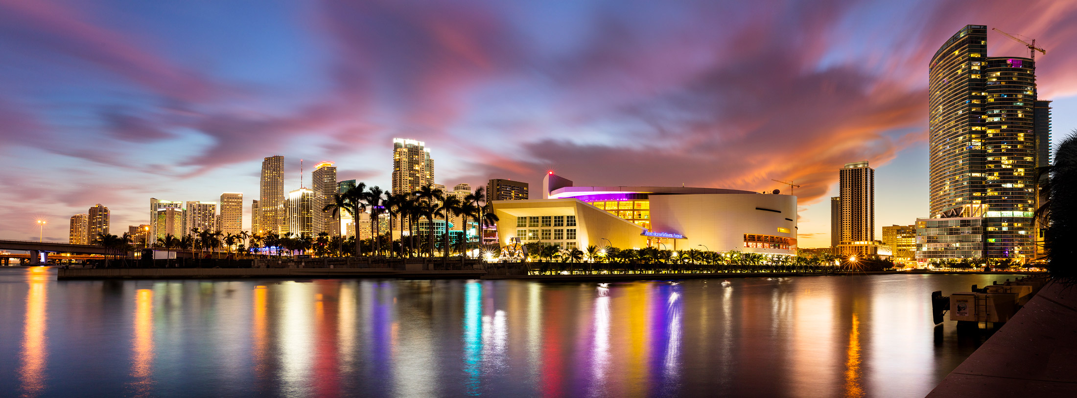Downtown Convention Center Miami Sunset