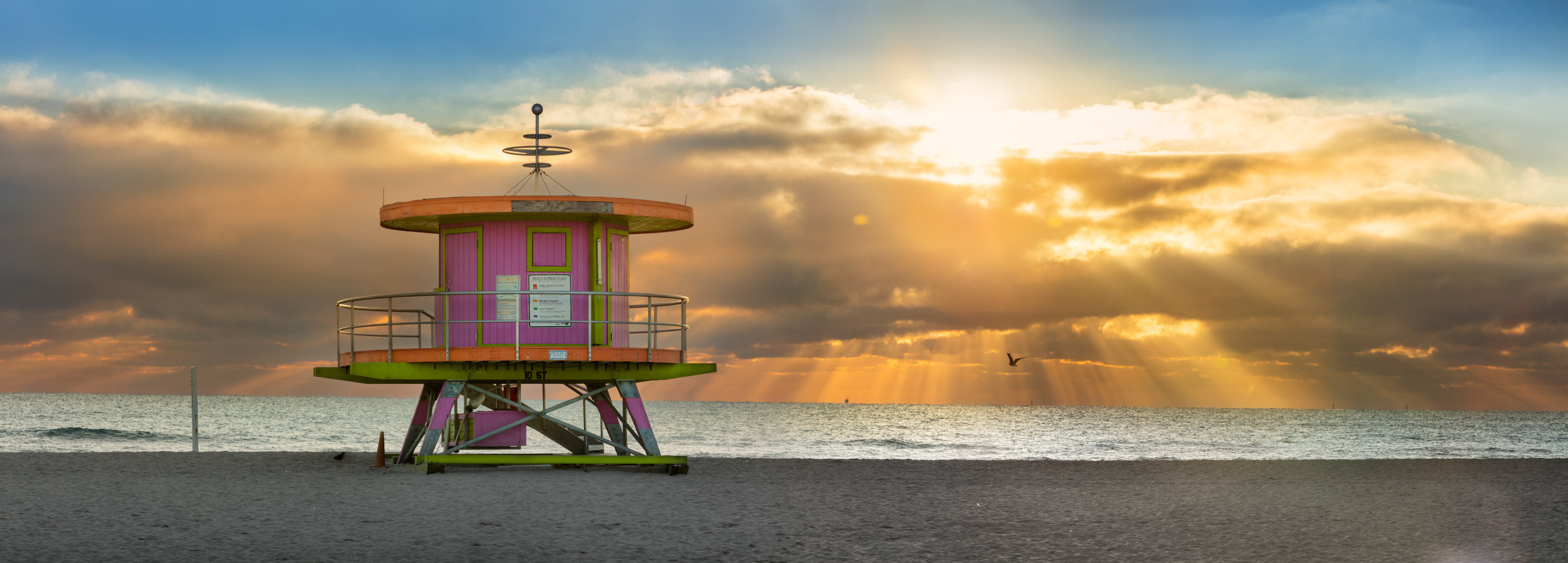 Miami Beach Lifeguard Stand Sunbeams